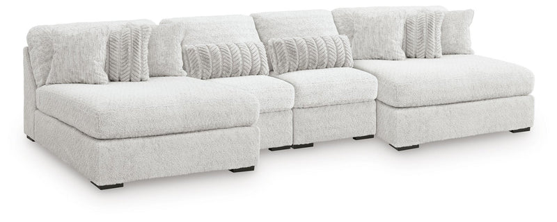 Cuddle Plush 4-Piece Sectional with Chaise