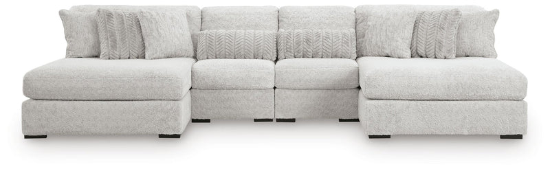 Cuddle Plush 4-Piece Sectional with Chaise