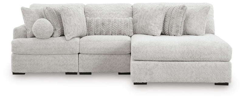 Cuddle Plush 3-Piece Sectional with Chaise