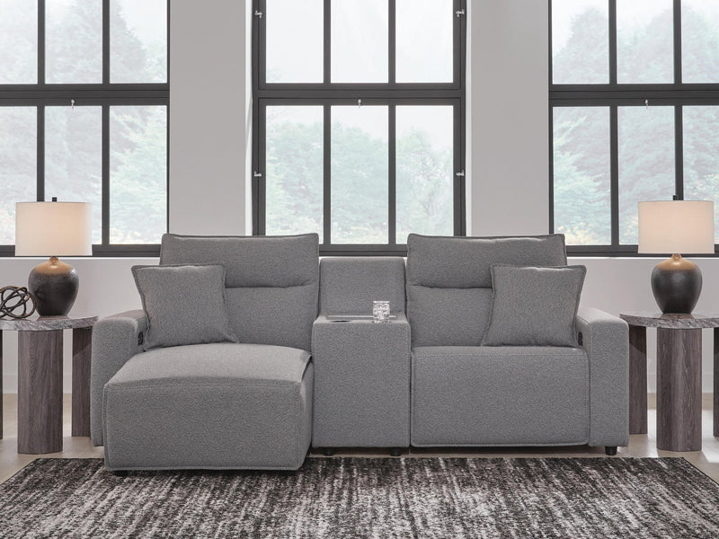 Modmax II 3-Piece Power Reclining Sectional with Chaise and Console