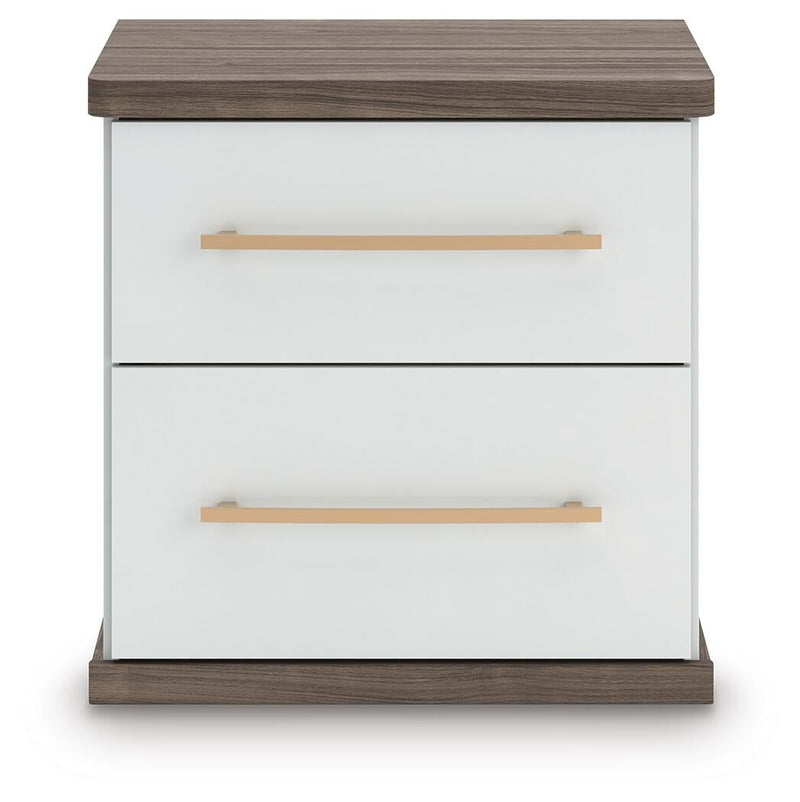 Kendanport Two Drawer Night Stand