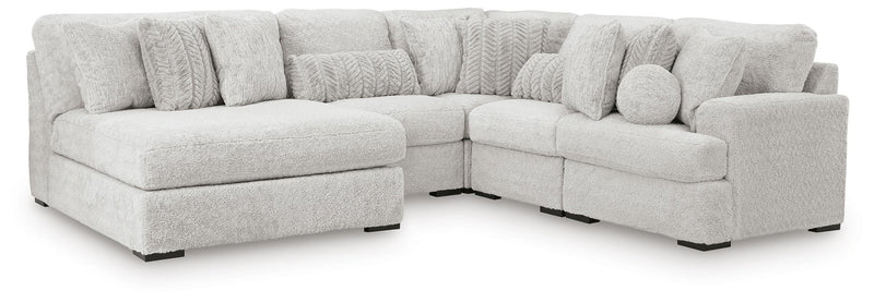 Cuddle Plush 5-Piece Sectional with Chaise