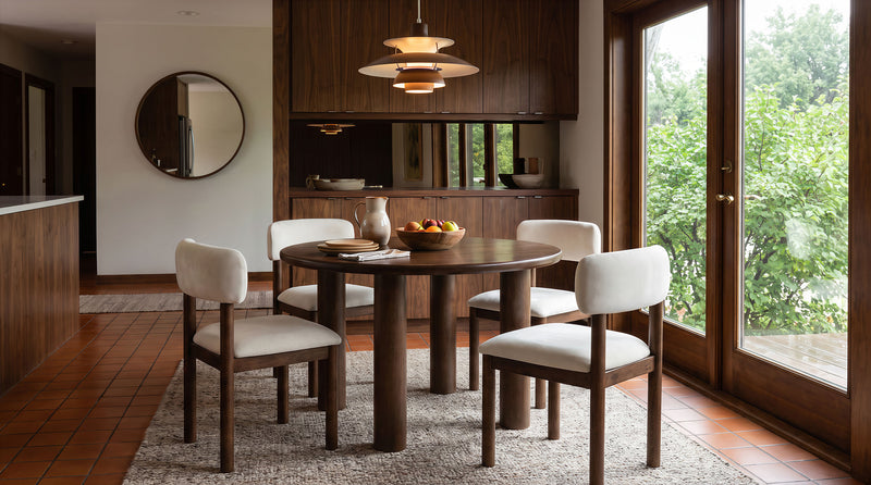 Faulkner Upholstered Dining Side Chair Cream (Set of 2)