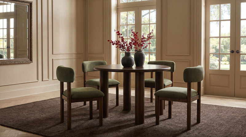 Faulkner Upholstered Dining Side Chair Moss Green (Set of 2)