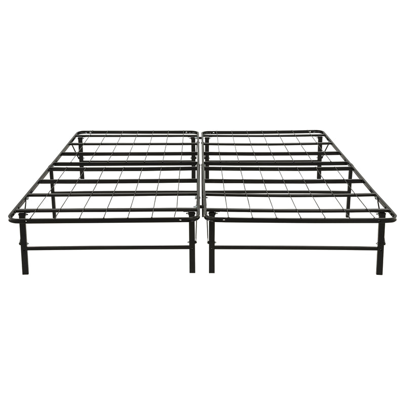 Kramer Eastern King Folding Metal Platform Bed Frame Black