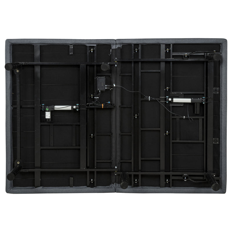 Tasca Full Dual-Motor Adjustable Bed Base in Black