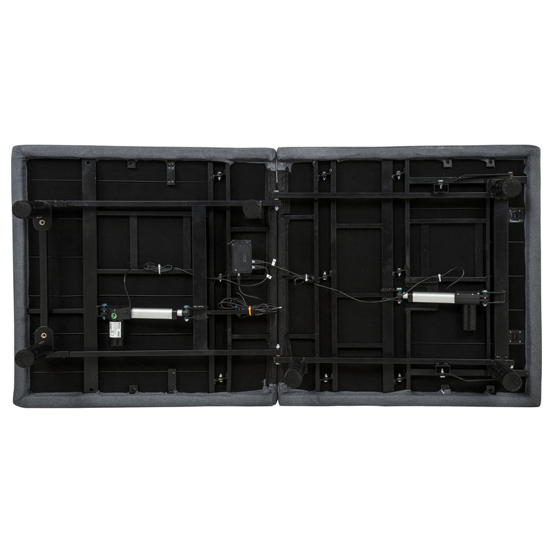 Tasca Twin Dual-Motor Adjustable Bed Base in Black