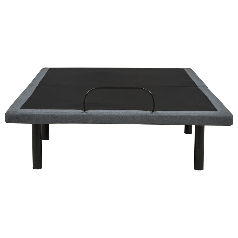 Weston Full Dual-Motor Massage Adjustable Bed Base in Black and Grey