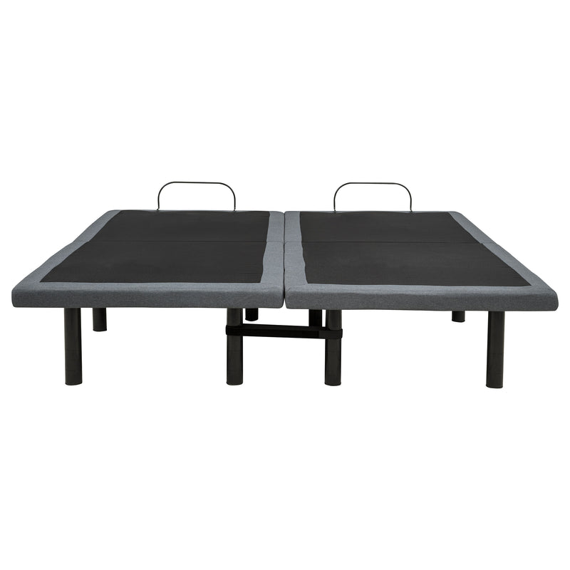 Weston Split Eastern King Massage Adjustable Bed Base in Black and Grey