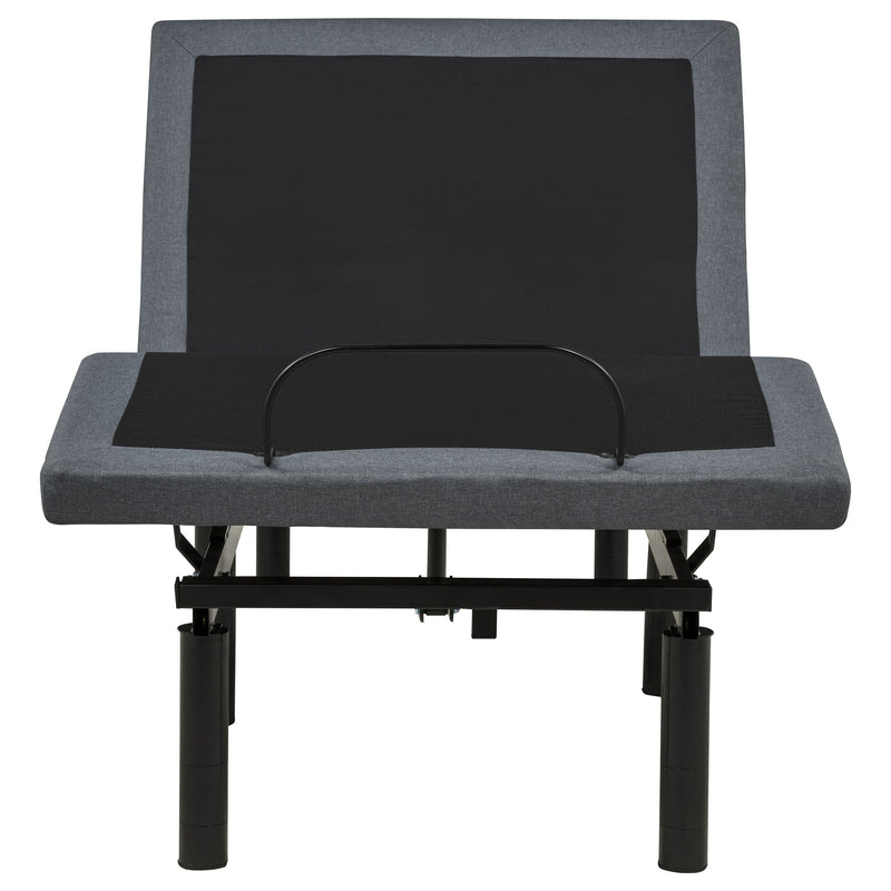 Weston Twin XL Dual-Motor Massage Adjustable Bed Base in Black and Grey