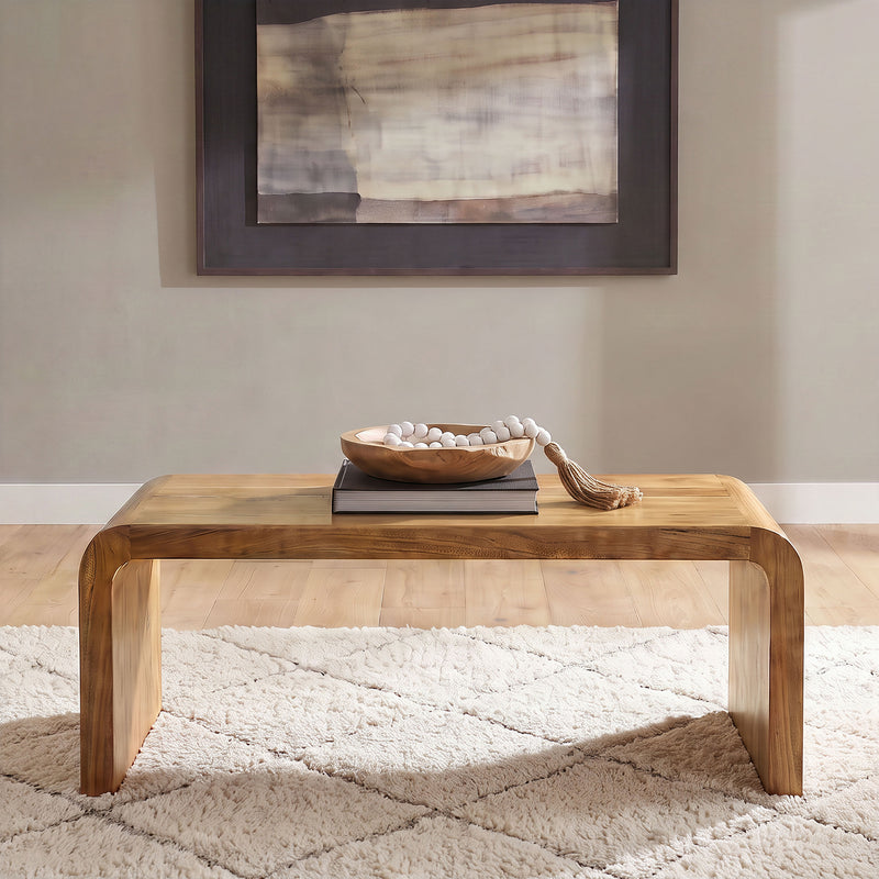 Booker Rectangular Mango Wood Coffee Table Natural