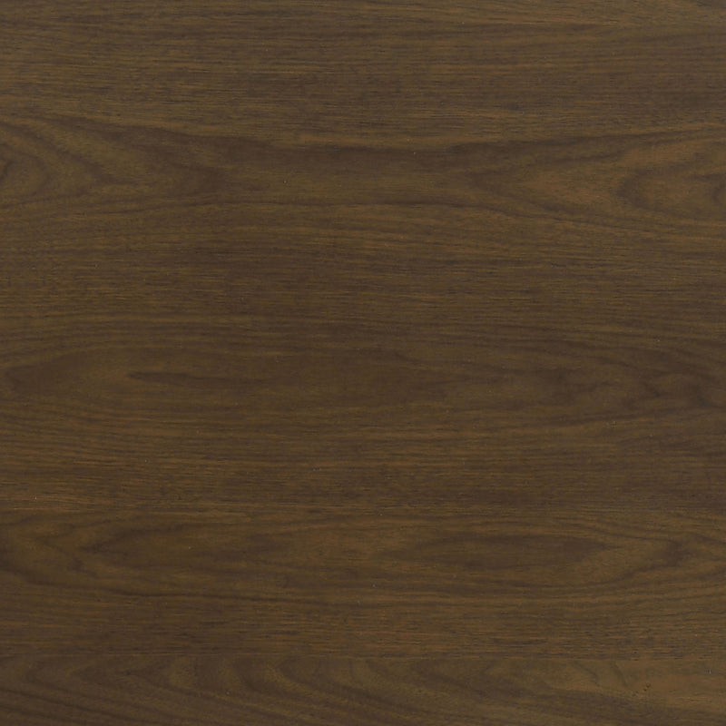 Strouse Contemporary Round Coffee Table in Dark Walnut