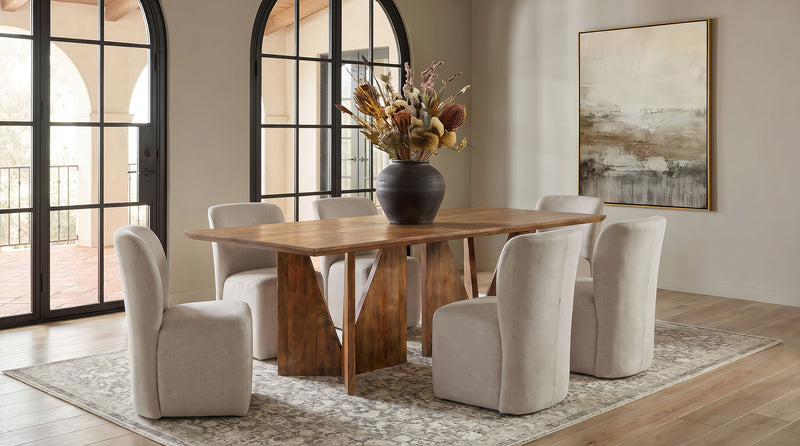 Jaelynn Upholstered Dining Side Chair Beige (Set of 2)