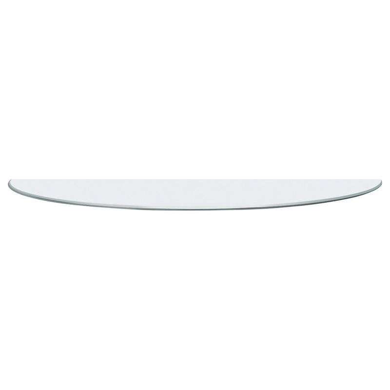 Naser 48-inch Round Glass Top Dining Table Light Oak