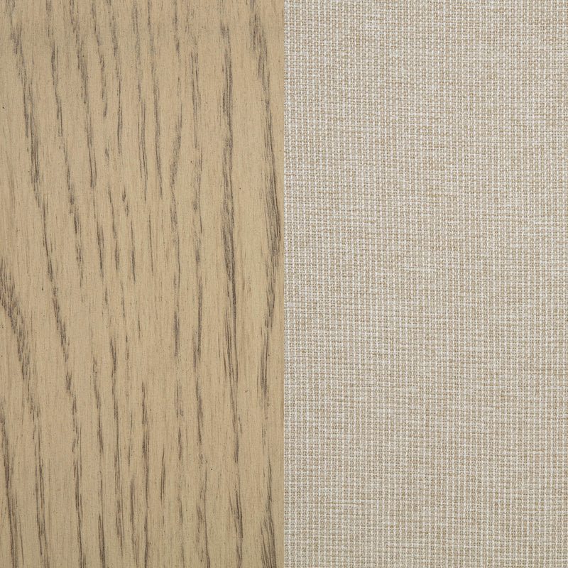 Naser Upholstered Counter Stool Beige and Light Oak (Set of 2)