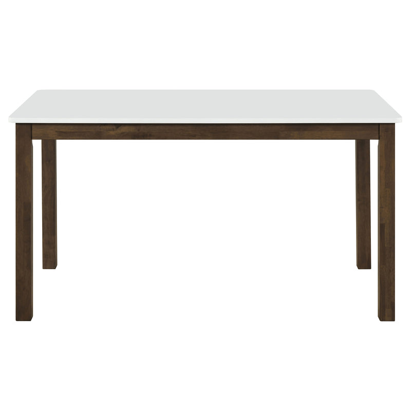 Merrin 7-piece 55-inch Rectangular Dining Set Off White and Walnut