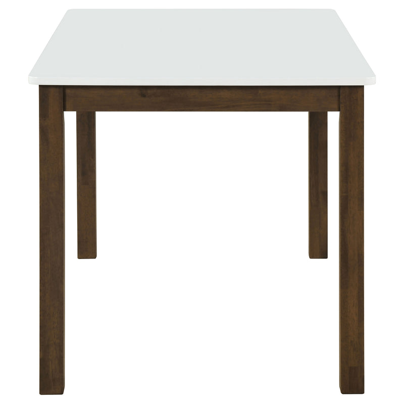 Merrin 7-piece 55-inch Rectangular Dining Set Off White and Walnut