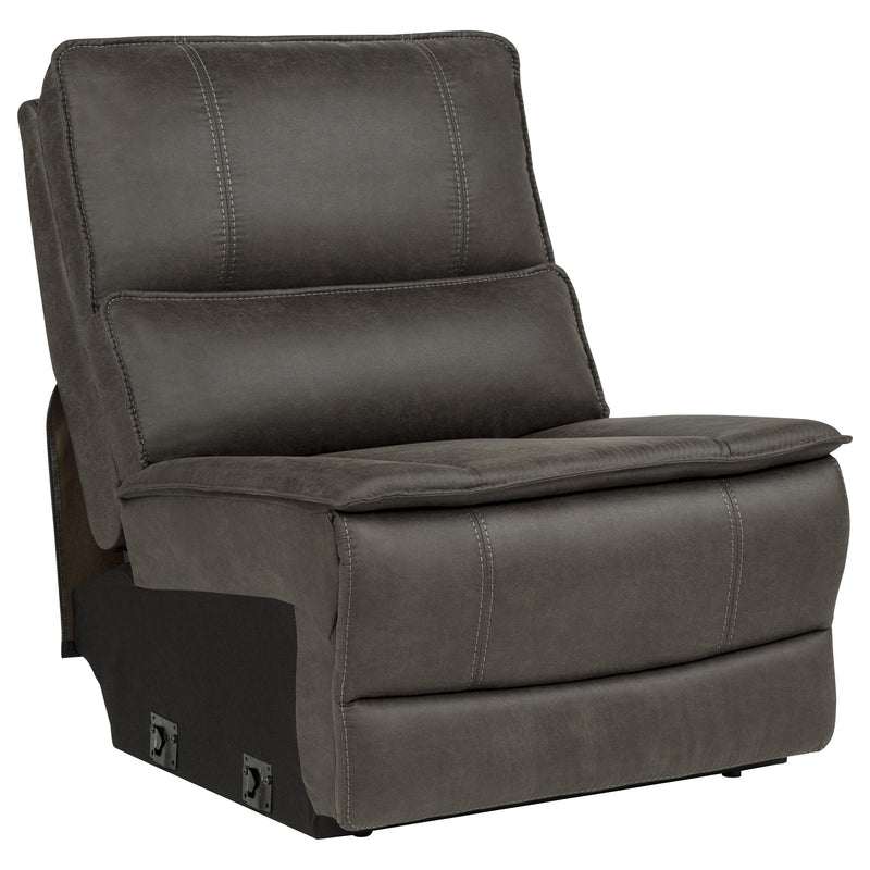 Marcell 7-Piece L-Shaped Power Reclining Sectional with Dual Consoles Grey