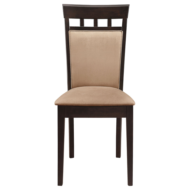 Gabriel Beige Upholstered-Back Dining Side Chair Cappuccino (Set of 2)