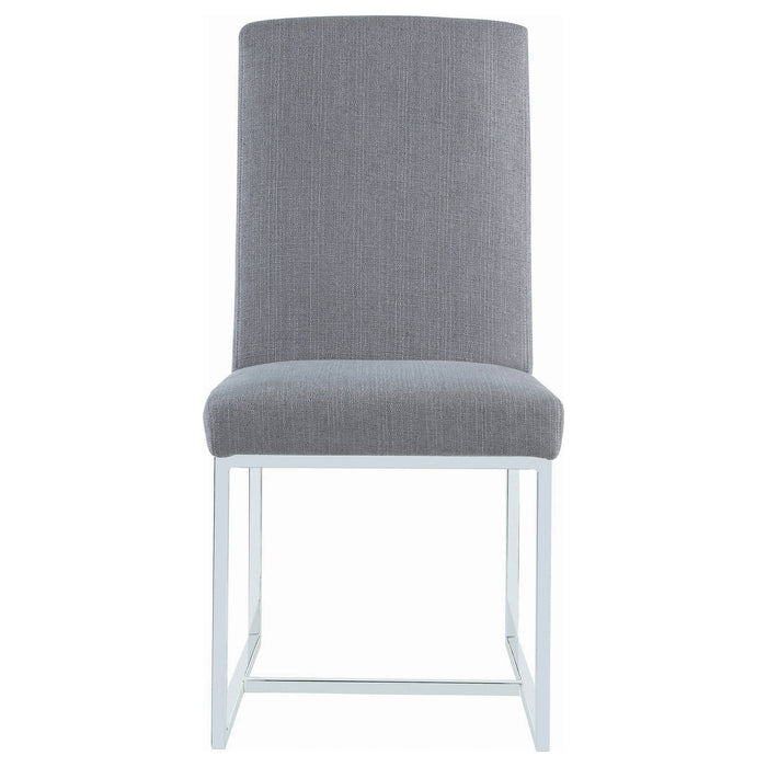 Mackinnon Upholstered Dining Side Chair Grey (Set of 2)