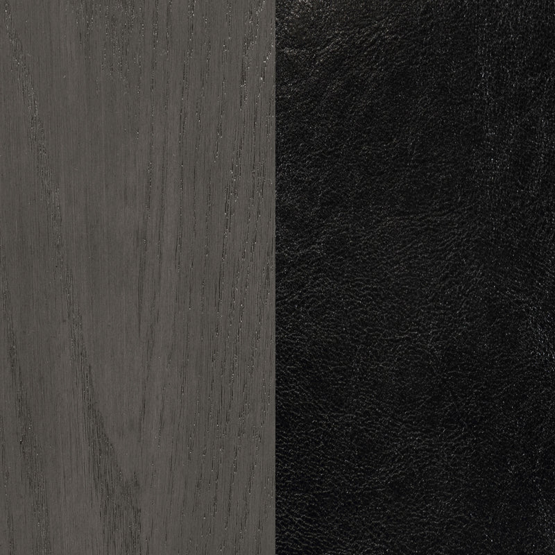 Lavon Wood Dining Side Chair Black and Medium Grey (Set of 2)