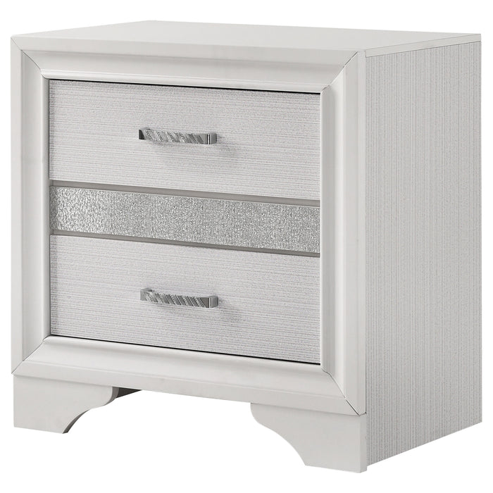 Miranda 3-drawer Nightstand Bedside Table White