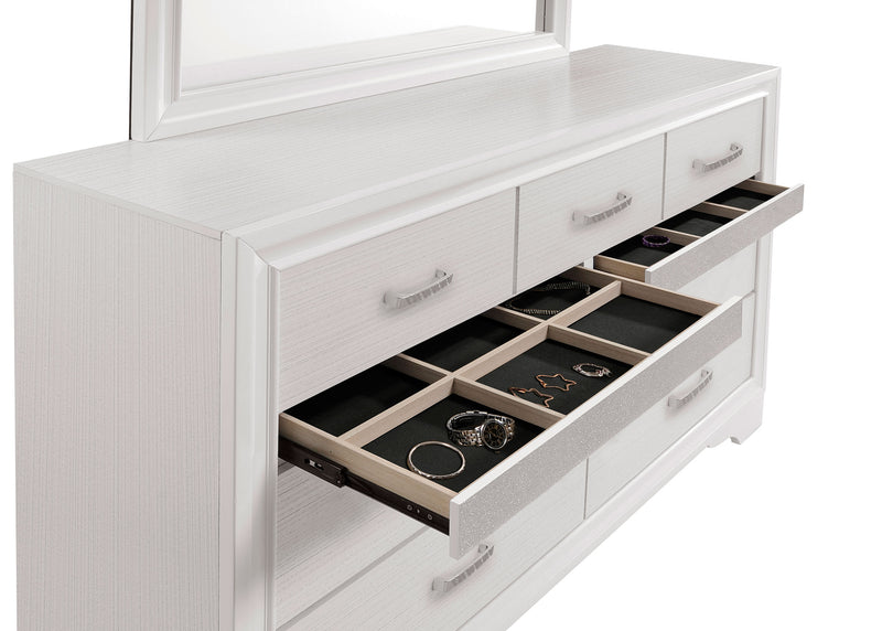 Miranda 9-drawer Dresser White