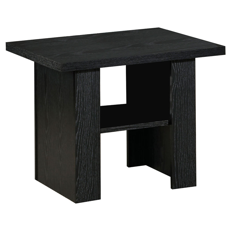 Rodez 3-piece Engineered Wood Coffee Table Set Black