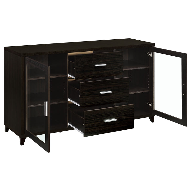 Lewes 2-door Engineered Wood 60-inch TV Stand Cappuccino