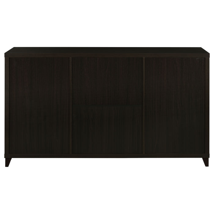 Lewes 2-door Engineered Wood 60-inch TV Stand Cappuccino