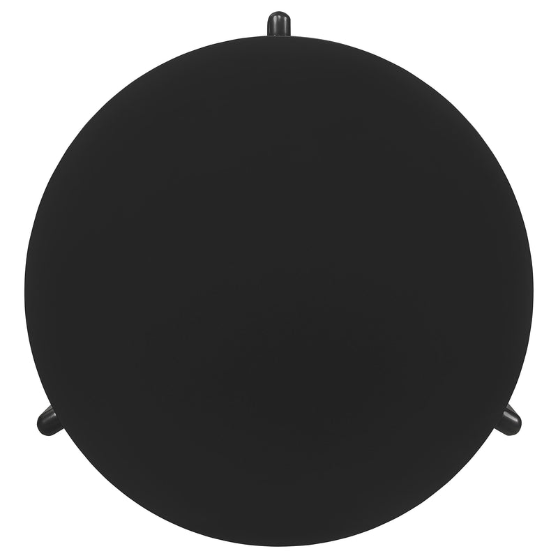 Cordova Round Solid Wood Coffee Table Black