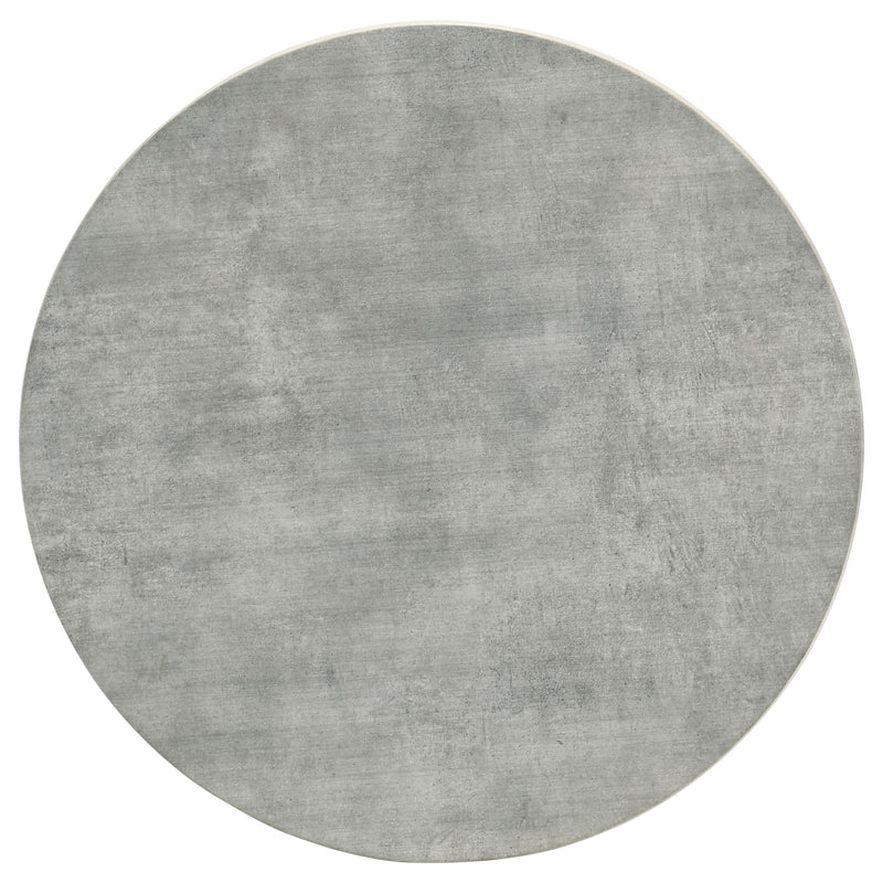 Hadi Round SmartTop™ Side End Table Cement and Gunmetal
