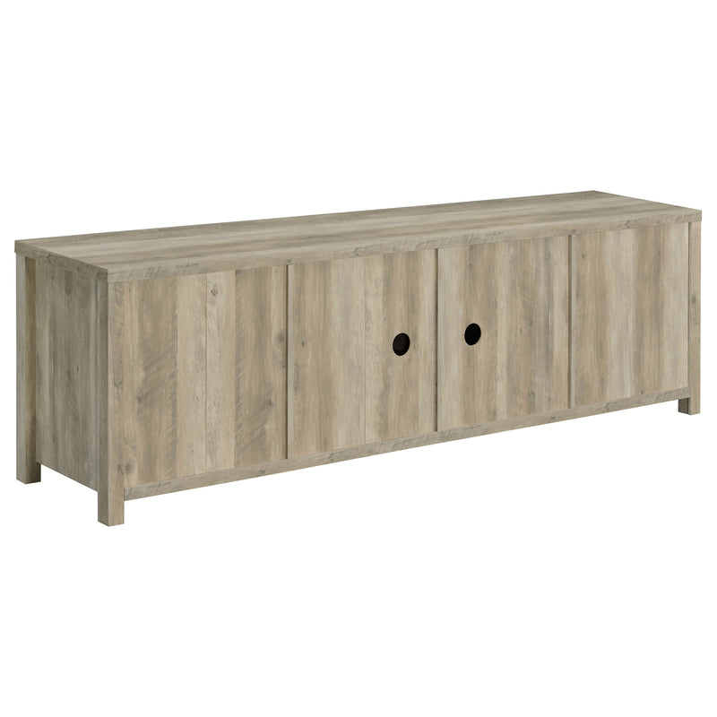 Madra 2-door Engineered Wood 79-inch TV Stand Distressed Pine