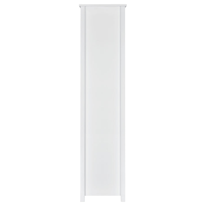 Dylan 68-inch 4-shelf Storage Bookshelf White High Gloss