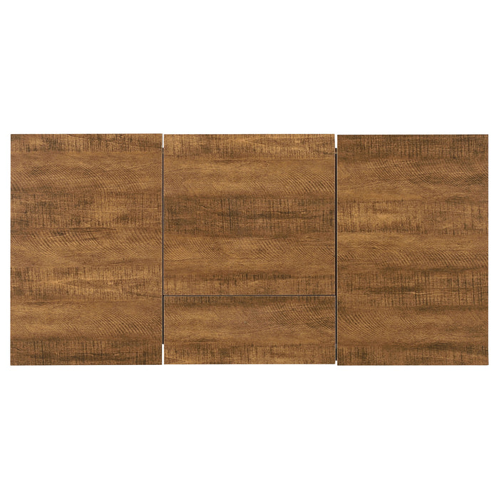 Sheeran 47-inch Writing Desk with Storage Rustic Amber