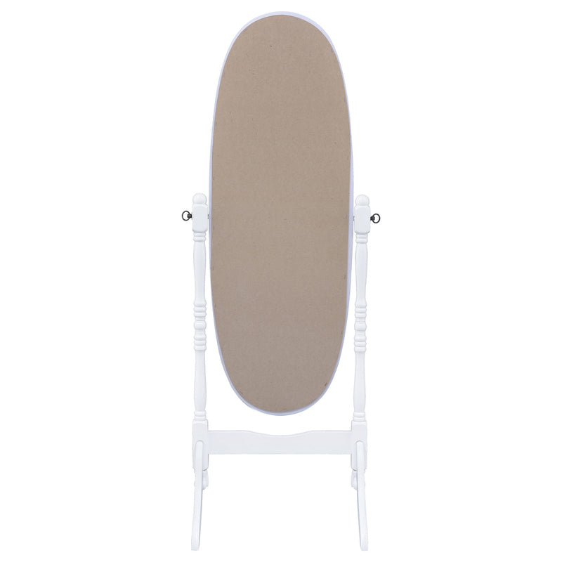 Foyet Wood Adjustable Full Length Cheval Mirror White